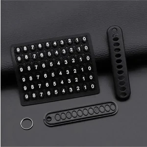 Plastik Numaratör Siyah Anahtarlık
