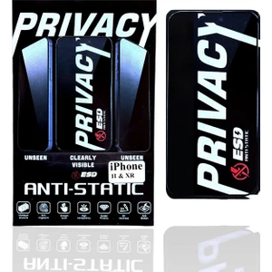 iPhone 11 ve Xr Uyumlu (2 Model) Hayalet Yandan Görünmez Tam Kapatan Tamperli Cam Ekran Koruyucu