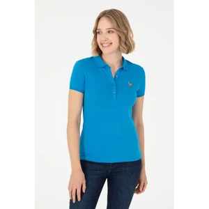 U.S. Polo Assn. Kadın Saks Tişört 50280067-VR045