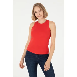 U.S. Polo Assn. Kadın Kırmızı Basic Tişört 50280072-VR030