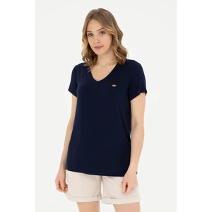 U.S. Polo Assn. Kadın Lacivert Tişört Basic 50280019-VR033