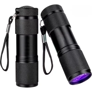 9 LED Ultraviyole El Feneri, 395 Nm Uv Fener