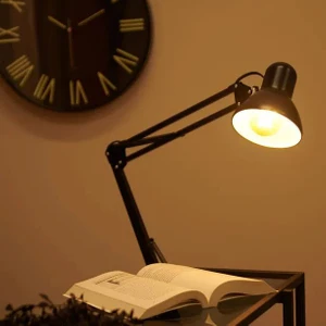 Full Reyon Ultra Kaliteli, Metal Kasa, Modern Tasarım Mengeneli Portatif, Masaya Monte Edilir Çalışma Lambası