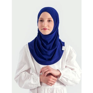 Pratik Pileli Kız Çocuk Hazır Eşarp Hijab - Saks