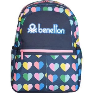 United Colors Of Benetton United Colors Of Benetton. Mini Kalp Desenli Kız Çocuk Sırt Çantası