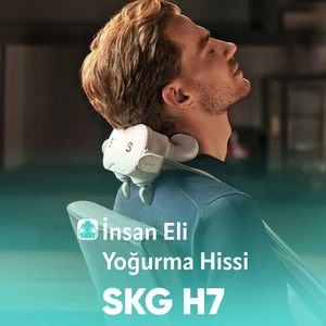 H7 Akıllı Boyun Masaj Aleti, Shiatsu Masaj Terapisi, Fototerapi, Yoğurmalı
