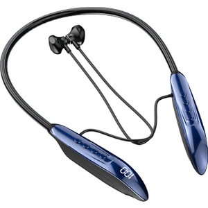 M518P Boyun Bantlı Kablosuz Kulaklık Bluetooth 5.3 Manyetik Boyun Asma Kulaklık Spor Kulaklığı - Mavi (Yurt Dışından)