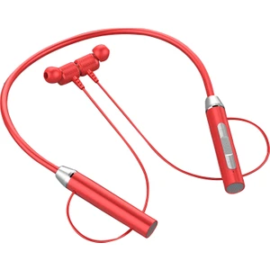Kablosuz Boyun Askılı Kulaklıklar Manyetik Spor Bluetooth Boyun Bantlı Kulaklıklar - Kırmızı (Yurt Dışından)