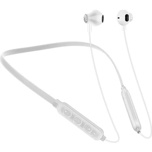 G03 Manyetik Boyun Bandı Bluetooth Kulaklık Spor Kablosuz Güçlü Bas Müzik Arama Kulaklık - Beyaz (Yurt Dışından)