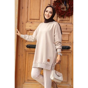 Neva Style Koyu Bej Tesettür Tunik 30644KBEJ