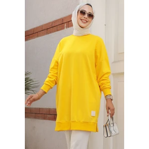 Neva Style Sarı Tesettür Tunik 30644SR