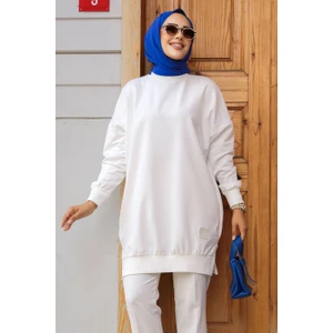 Neva Style Ekru Tesettür Tunik 30644E