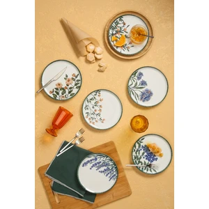 Flower Garden Pasta Tabağı 20 CM 6 Parça