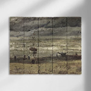 Stone World El Yapımı Doğal Taş Duvar Tablosu – Van Gogh - 008 - 40X50 cm