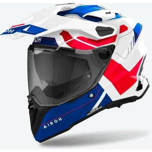 Aıroh Commander 2 Reveal Blue Red Gloss Kask