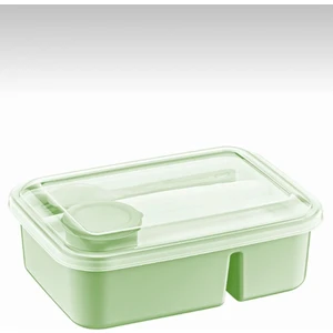Holly Home Lunch To Go Beslenme Kabı Bölmeli Sosluklu Beslenme Kabı 600ML+320ML+40ML 14,5X20X7,4(H)CM