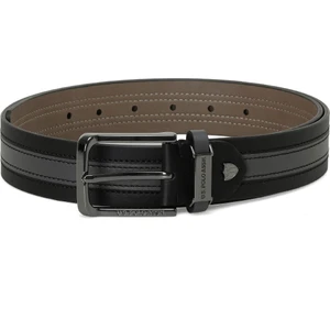 U.S. Polo Assn. Gri Serit 4pr Siyah Erkek Kemer