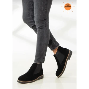 Erkek Kışlık Chelsea Siyah Süet Bot