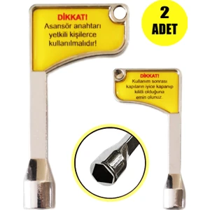 Asansör Kapı Açma Anahtarı Üçgen Anahtar Kaliteli 2 Adet