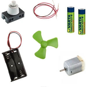 Basit Elektrik  Motoru Devresi Deney Seti Pilli