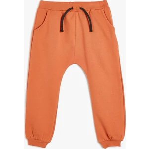 Jogger Eşofman Altı Beli Bağlamalı Cep Detaylı Pamuklu