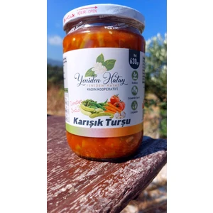 Yeniden Hatay Kadın Kooperatifi Domates  Soslu  Karışık Turşu 630 gr