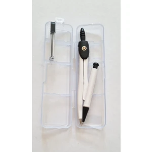 Şeffaf Plastik Kutulu 07 Uç Kalemli 07 Yedek Uçlu Dmnc Siyah Beyaz Compass Pergel