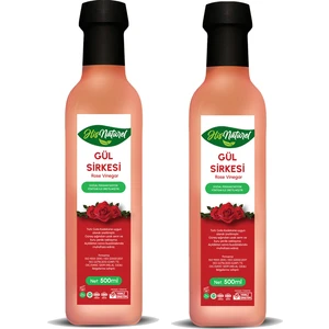 His Naturel Organik Yıllanmış Gül Sirkesi Doğal Fermantasyon 2'li 500 Ml.