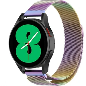 22 mm Universal Mıktatıslı Hasır Metal Kordon Gökkuşağı