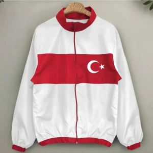 By Srt Giyim Unisex Paraşüt Kumaş Oversize Dijital Baskılı Rüzgarlık Yağmurluk