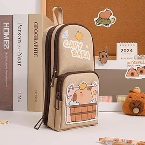 Büyük Capicacity Kapibara Capybara Karikatür Kalem Kutusu Sevimli Kalem Tutucu Kalem Çantası (Yurt Dışından)