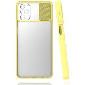 Cepte Aksesuar Samsung Galaxy M51 Kılıf Lensi Kapak - Sarı