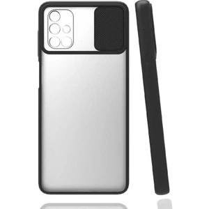 Cepte Aksesuar Samsung Galaxy A71 Kılıf Lensi Kapak - Siyah