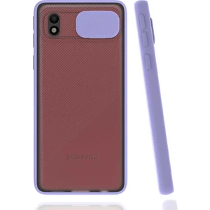 Cepte Aksesuar Samsung Galaxy A01 Core Kılıf Lensi Kapak - Lila