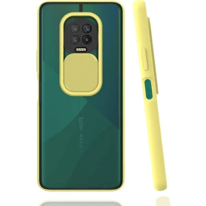 Cepte Aksesuar Infinix Note 7 Kılıf Lensi Kapak - Sarı