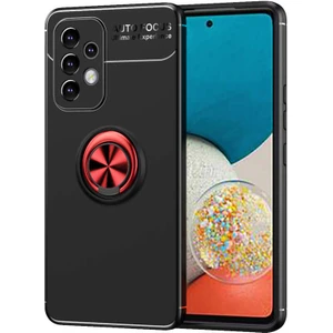 Cepte Aksesuar Galaxy A33 5g Kılıf Zore Ravel Silikon Kapak-Siyah-Kırmızı