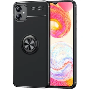 Cepte Aksesuar Galaxy A04E Kılıf Zore Ravel Silikon Kapak-Siyah