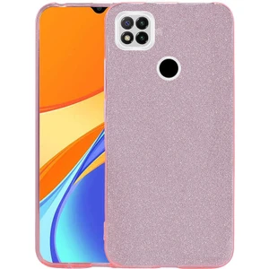 Cepte Aksesuar Xiaomi Redmi 9c Kılıf Zore Shining Silikon-Pembe