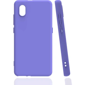 Cepte Aksesuar Tcl L7 Kılıf Zore Biye Silikon-Lila