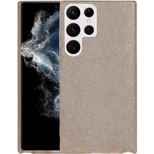Cepte Aksesuar Galaxy S22 Ultra Kılıf Zore Shining Silikon-Gold