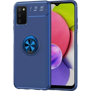 Cepte Aksesuar Galaxy A03S Kılıf Zore Ravel Silikon Kapak-Mavi