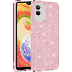 Cepte Aksesuar Galaxy A04 Kılıf Zore Shining Silikon-Pembe