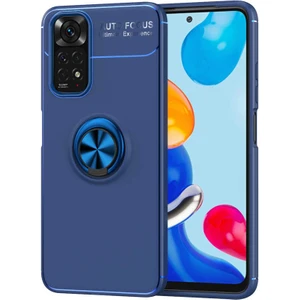 Cepte Aksesuar Xiaomi Redmi Note 11 Global Kılıf Zore Ravel Silikon Kapak-Mavi