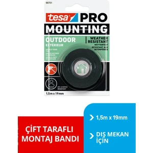 Pro 66751 Dış Mekan Montaj Bandı, 1.5M X 19Mm 