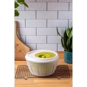 Pratik Salata Kurutucu Manuel Sebze Kurutucu Meyve Sebze Yeşillik Yıkama Kurutma Kabı 4.5l