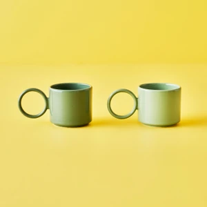 Bella Maison Arcana Espresso 2'li Set Yeşil (184 Cc)