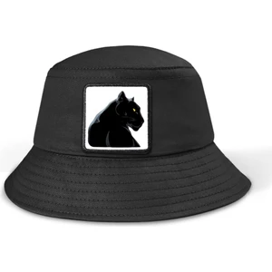 Bucket Panter - 1bs Kod Logolu Unisex Siyah Şapka (Cap)