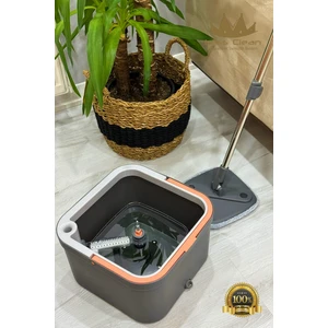 ( 1 Yedek Bez Hediyeli )Temiz Su ile Kirli Suyu Ayıran Otomatik Temizlik Seti Profesyonel Mop Paspas