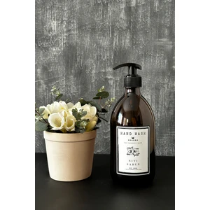 Modern Amber Cam Bulaşık Deterjanı Şisesi 500 ml Sıvı Deterjan Sabunluk Hand Wash Tdsqbos