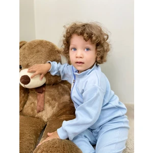 Bebeğime Çorap Kaşkorse Oversize Önü Fermuarlı Dik Yaka Hırka